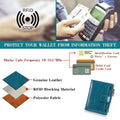 FALAN MULE Small Wallet for Women Genuine Leather Bifold Purse RFID Blocking Card Holder