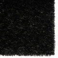 Luxe Weavers Fluffy Shag Black 8x10 Area Rug Plush Bedroom Carpet