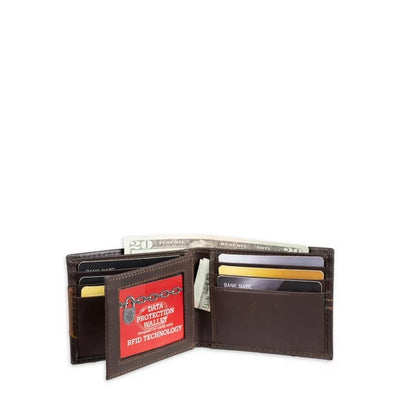 Genuine Dickies Men's Leather Extra Capacity Slimfold Wallet