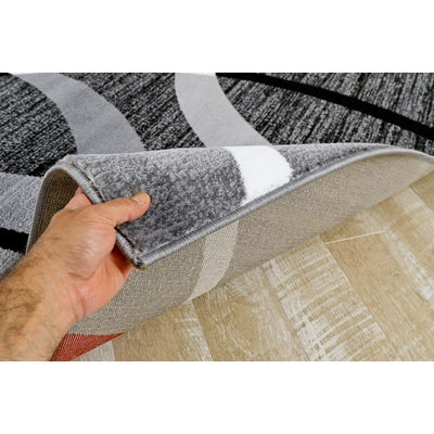 Luxe Weavers Geometric Gray Swirls 2x3 Modern Abstract Area Rug Carpet