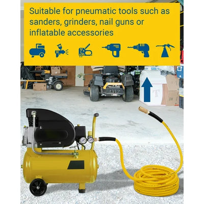DEWENWILS 50FT Air Hose 300 PSI, Pressure Pneumatic Hose 3/8 Inch, Heavy Duty Air Compressor Hose with 1/4" Industrial Quick Coupler Fittings