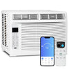 Magshion 6,000 BTU Smart Window Air Conditioner with WiFi, Energy Saving AC Unit with Remote & App Control & Timer Function, Quiet Operation, Cools 151-250 Sq.Ft., White