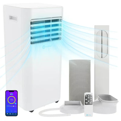 Rollicool 10,000 BTU Portable Air Conditioner Alexa & Wi-Fi Enabled Quiet Portable AC & Dehumidifier Covers Rooms up to 450 Sq ft