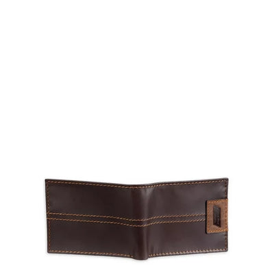 Genuine Dickies Men's Leather Extra Capacity Slimfold Wallet