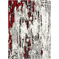 Luxe Weavers Modern Abstract Red 2x3 Area Rug, Stain Resistant Carpet
