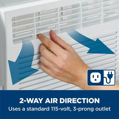 GE 6,000 BTU Window Air Conditioner, Cools up to 250 Sq ft, Easy Install Kit & Remote Included, 115V