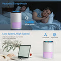 BREEZOME Air Purifiers for Home, H13 HEPA Air Purifiers Air Cleaner For Smoke Pollen Dander Hair Smell Portable Air Purifier with Sleep Mode Speed Control For Bedroom Office Living Room Kitchen, White